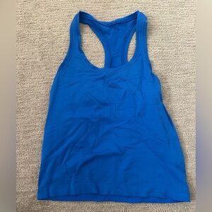 Lululemon blue race length swiftly tank
